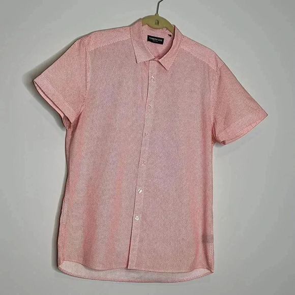Kenneth Cole Red Short sleeve button down - Picture 1 of 8